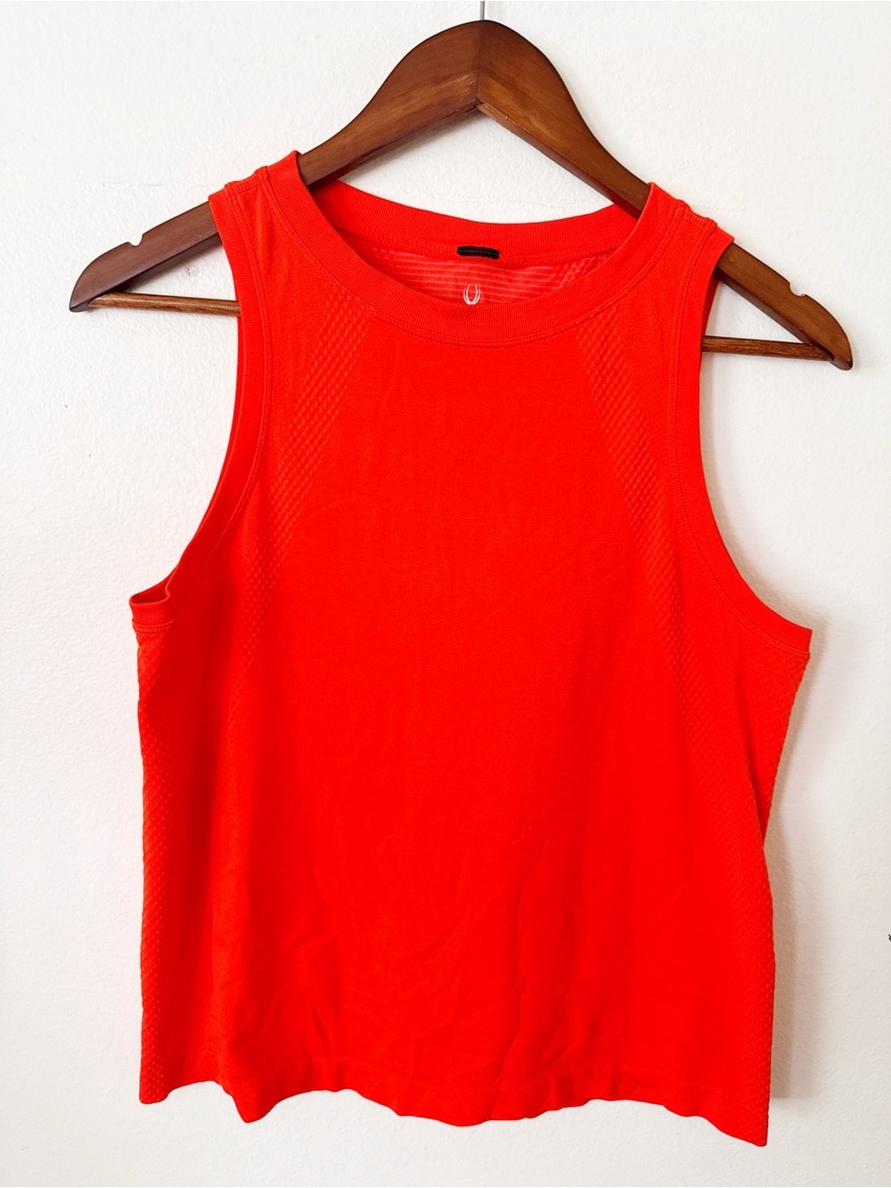 Spyder Vibrant Orange-Red Performance Tank Medium